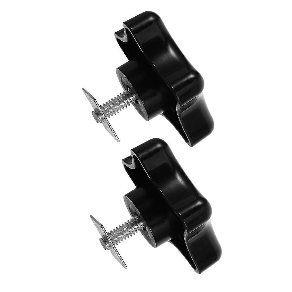 Black Star Knobs Threaded Rv Awning Support Replacement Set 2Pcs