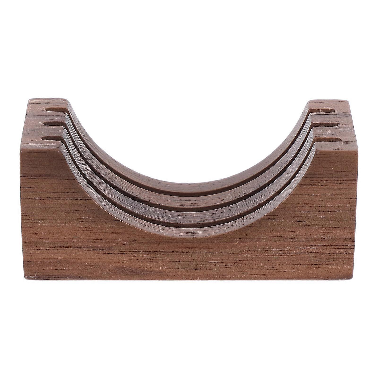 Coffee Organizer Espresso Filter Holder Stand for with Wood