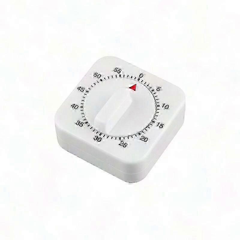 2-pack 60-minute Mechanical Kitchen Timer With Alarm, White Cooking Countdown Timer