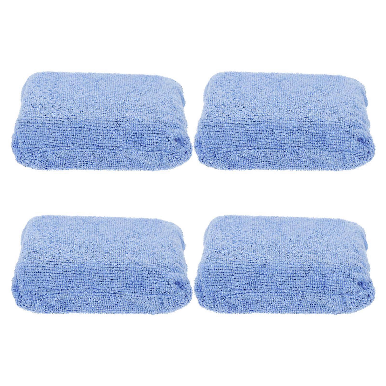 Cleaning Microfiber Sponge for Car Wash with 8Pcs Blue Comfortable Sponges