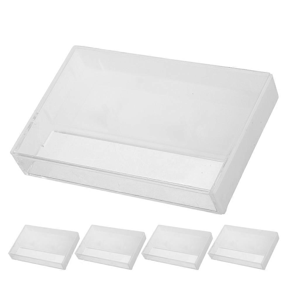 Vintage Cassette Tape Case for Storage Including 5Pcs Retro Tape Boxes