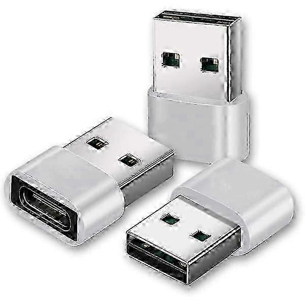Usb To Usb C Adapter [3-pack] - Usb A To Usb C
