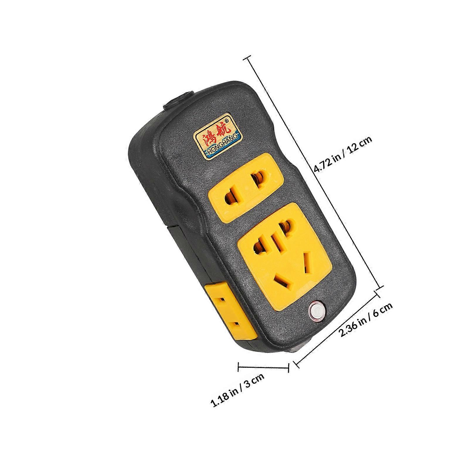 Extension Cord With Multiple Outlets Plug Protector For Dorm Room Home Office Featuring Flame Retardant Material 1Pack