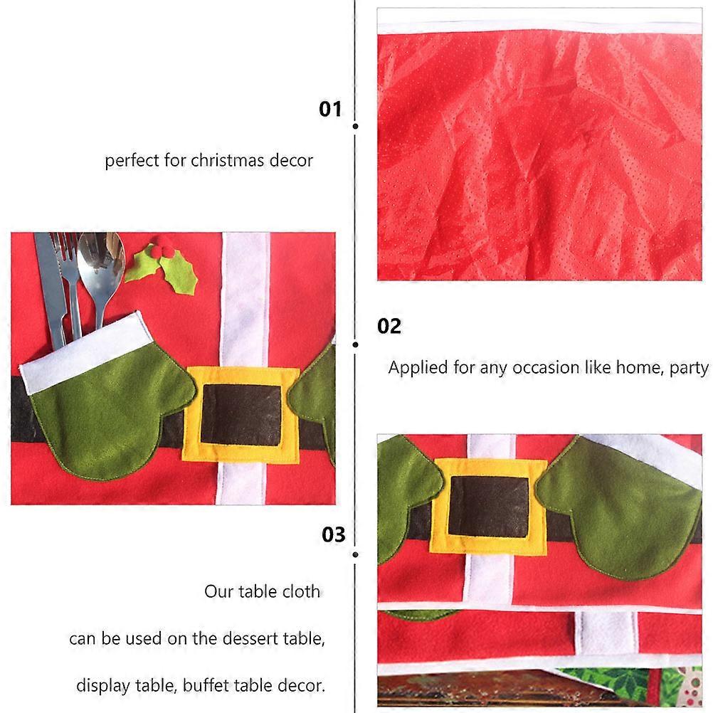 Carnival Placemat Colorful Assorted Color Rectangular Woolen Cloth Table Covering Home Use 1Pcs