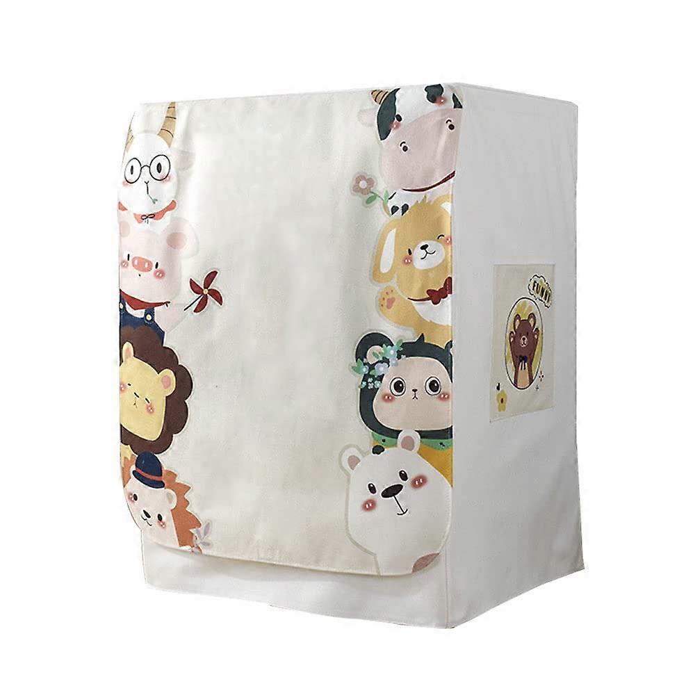 Waterproof Front Load Washing Machine Cover Dustproof Sunproof Protective for 89kg Washer Dryer