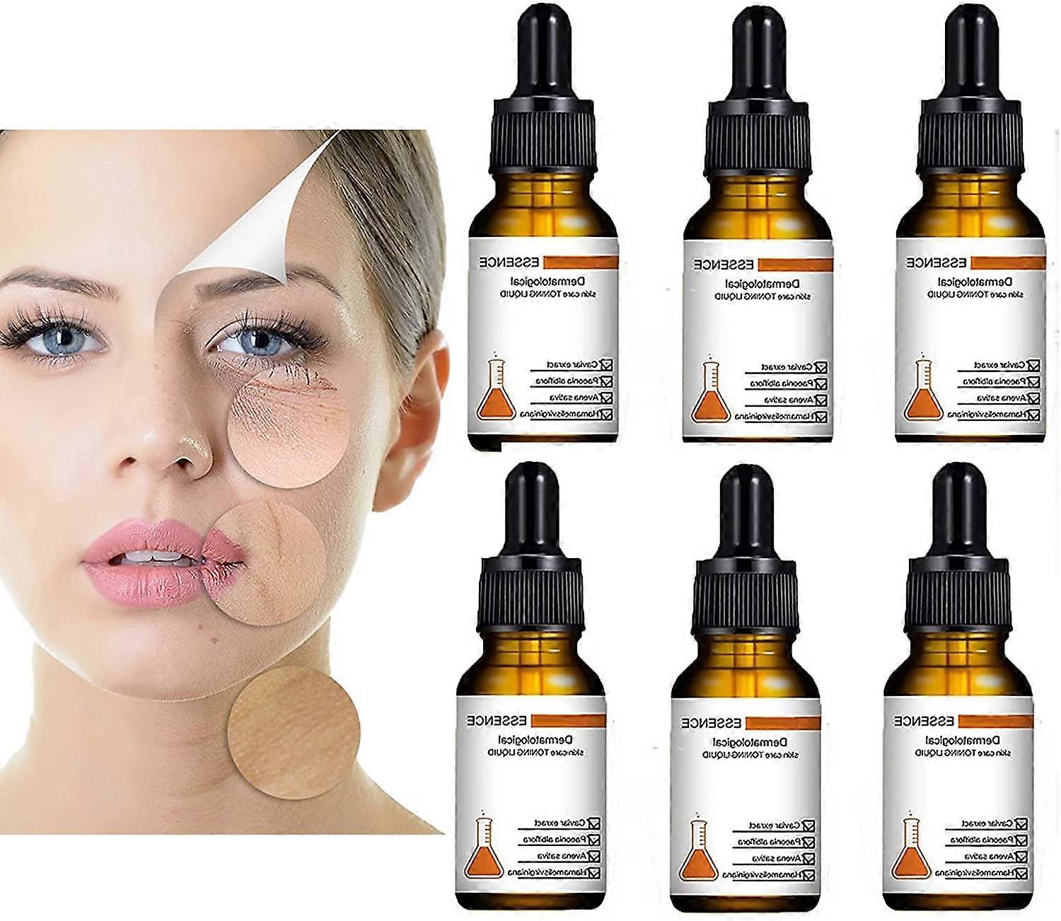 Anti Aging Serum with Instant Wrinkle Reduction, Pore Minimizing Hydration, 180ml 6pcs Set