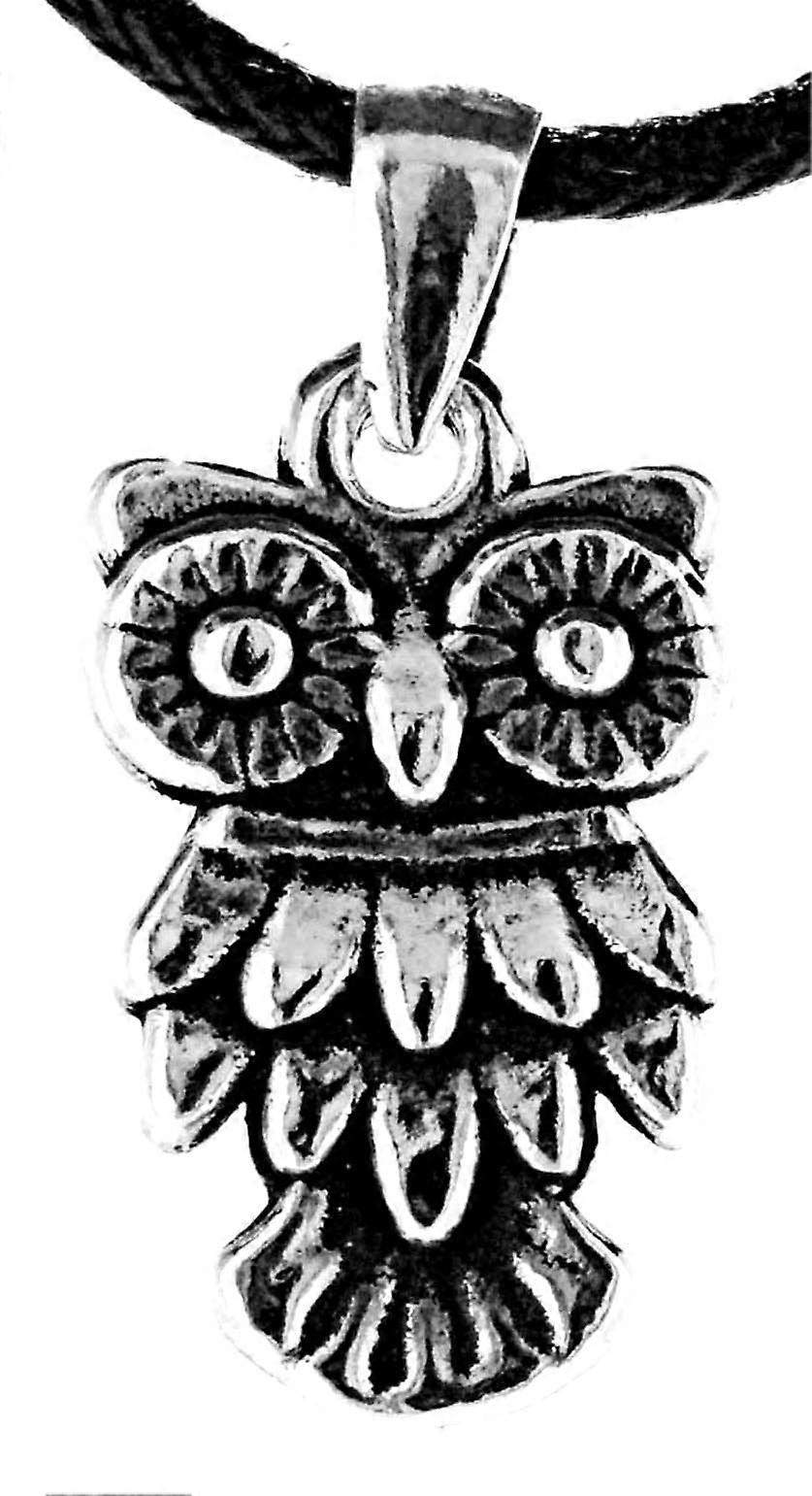 Pendant 14 A Owl - Silver