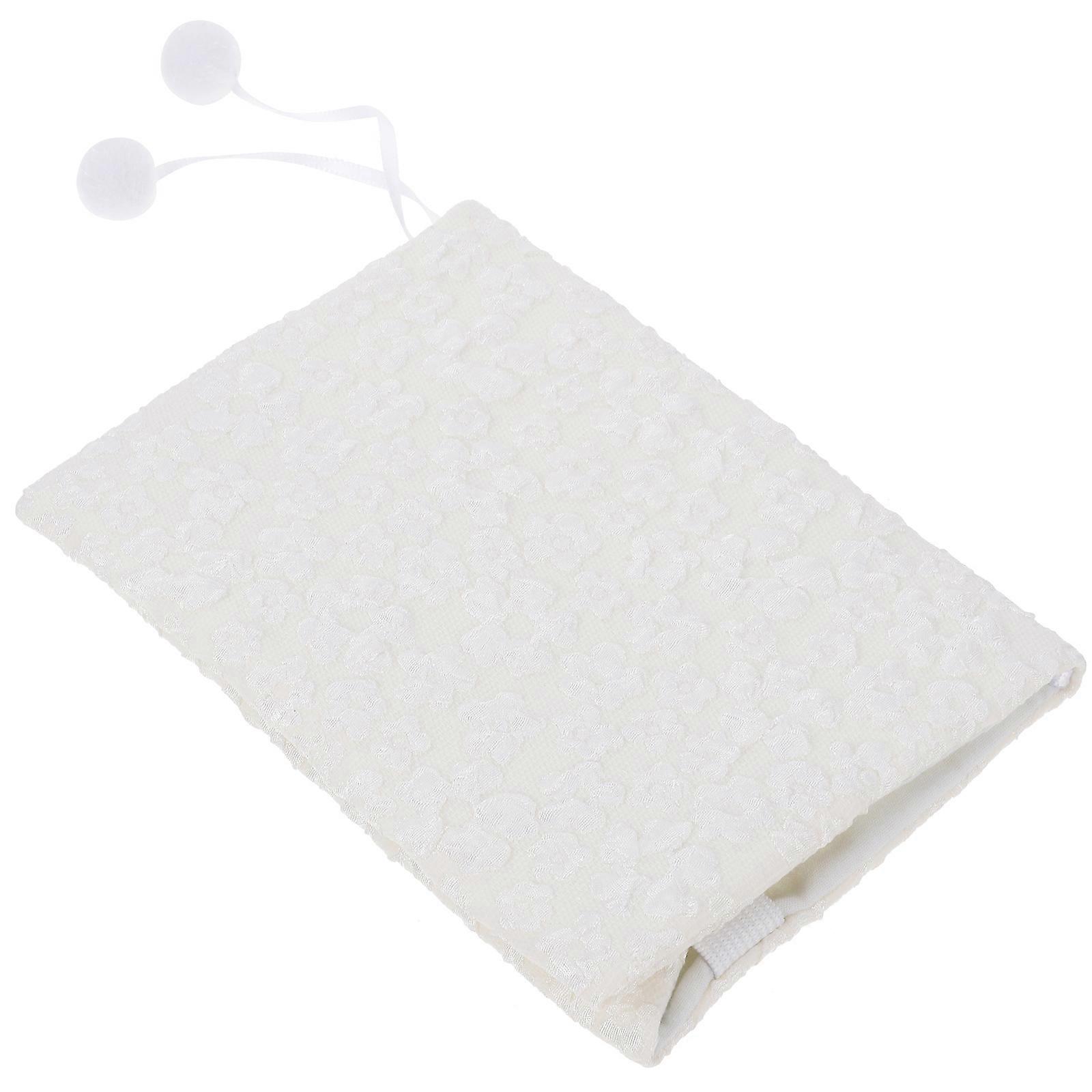 White Polyester Decorative Notebook Cover for Book Protection 1 Piece