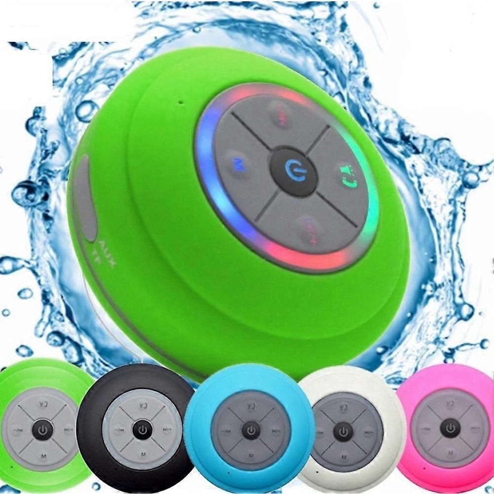Mini Bluetooth-compatible Portable Waterproof Wireless Hands-free Speakers with LED Light Subwoofer