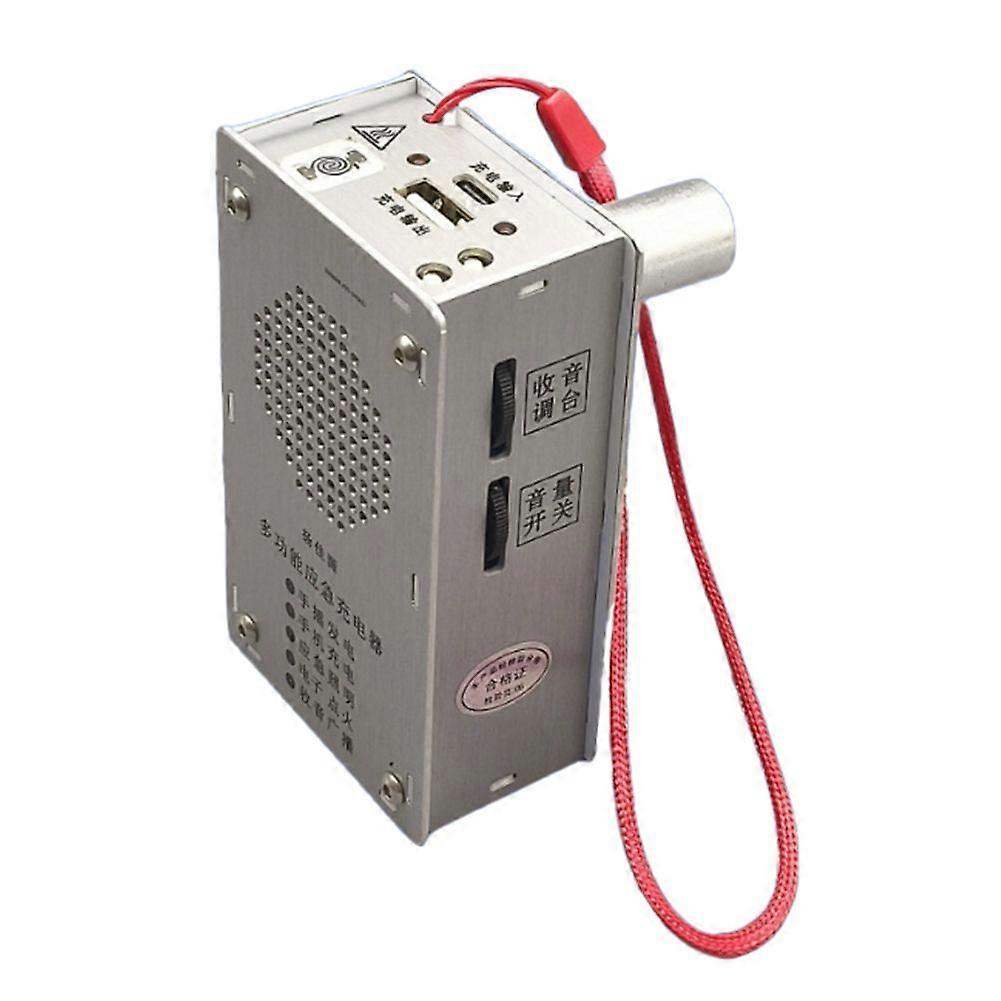 Hand Crank Generator Multifunctional Radio Igniter Flashlight USB Charging