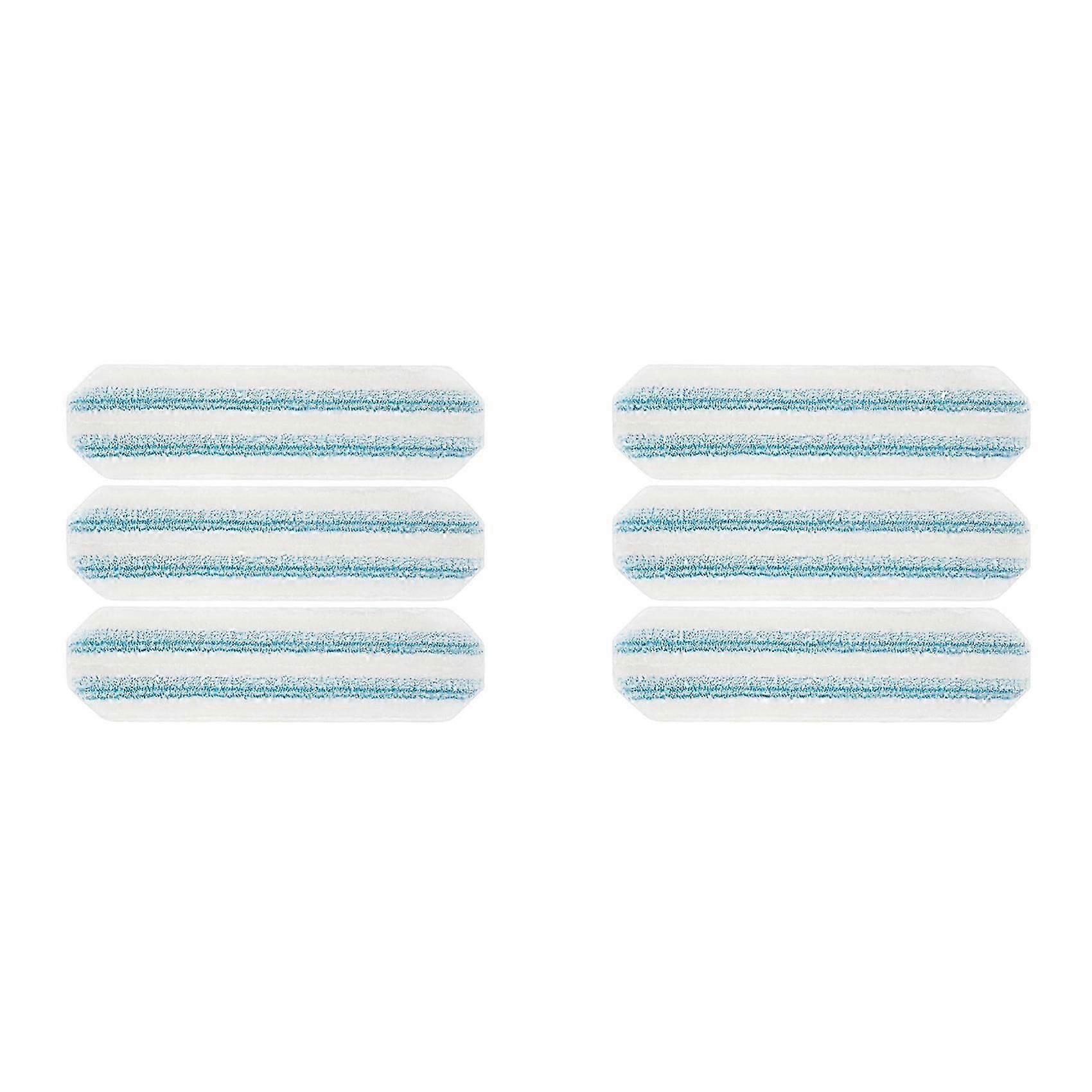 Microfiber Mop Cloths Replacement for Vileda H2PrO and O-Cedar H2PrO Flat Mop, 6 Pack