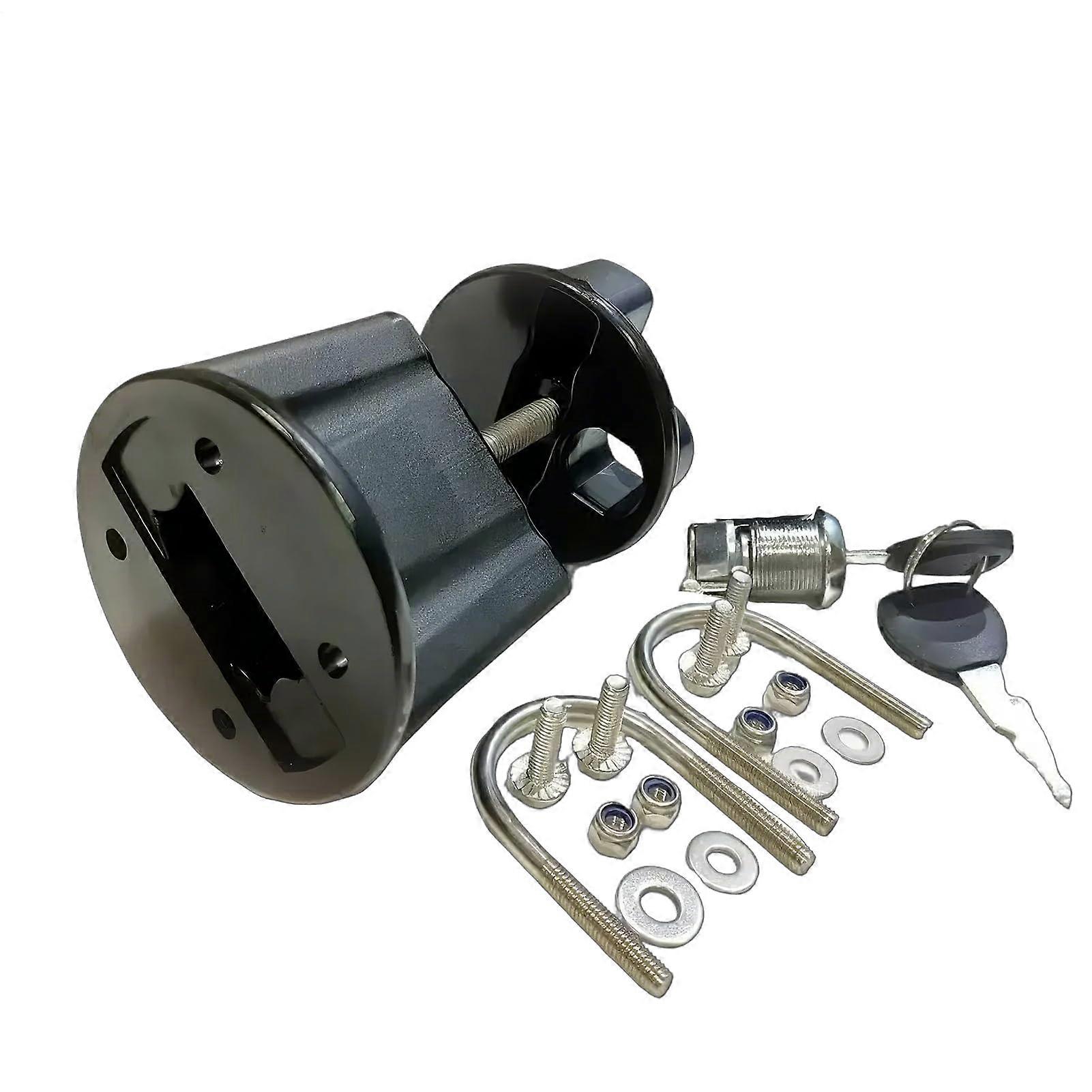Oil Tank Lock with AntiTheft Stainless Bracket, UVResistant Mounting Hardware for Trucks and Motorcycles