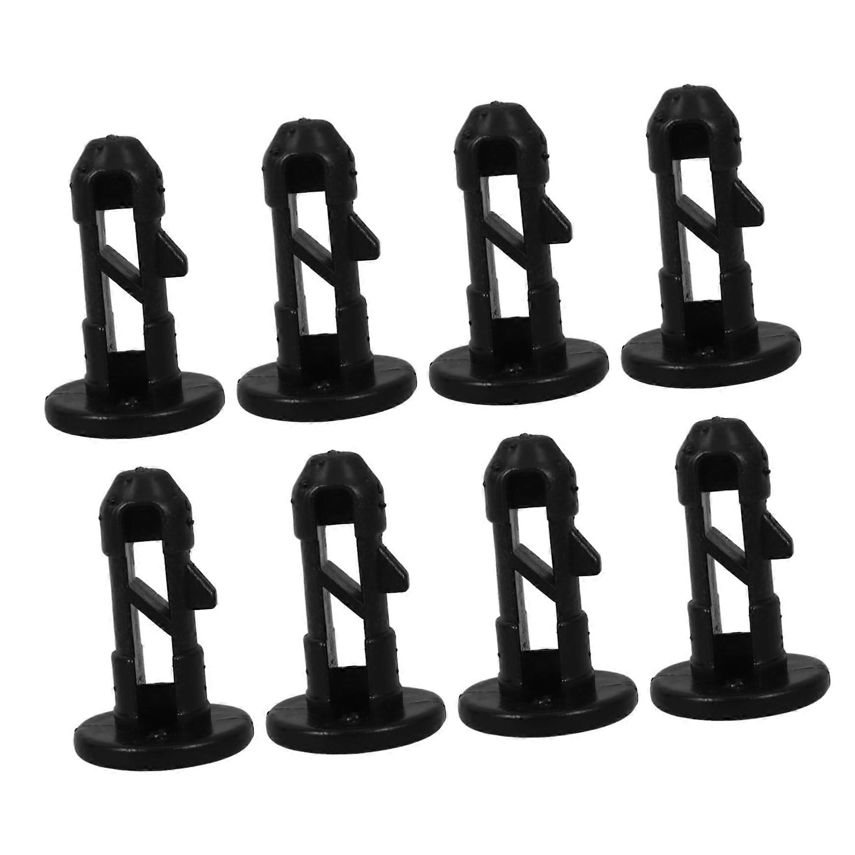 8pcs Garbage Bin Lid Lock Clips for Trash Can Locking System Durable Replacement Parts