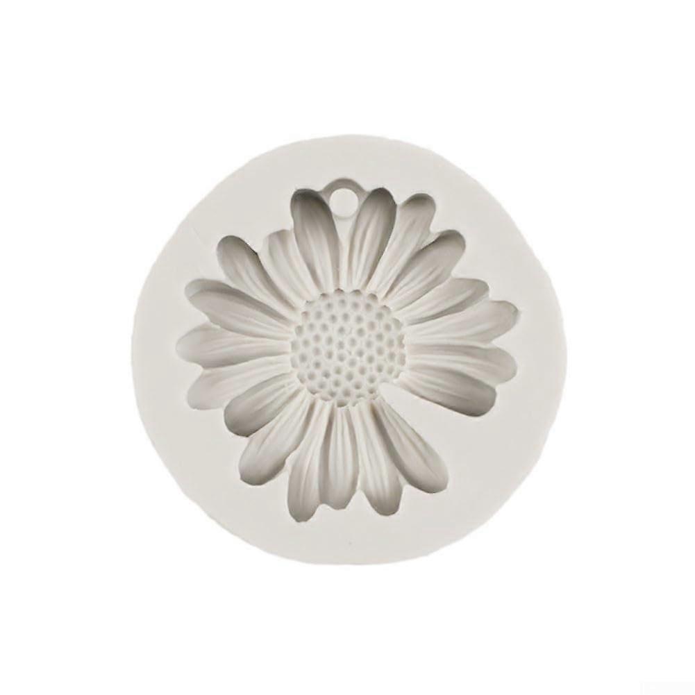 Candle Making Silicone Mold with Unique Daisy Pattern for DIY Candles and Soaps, Gray