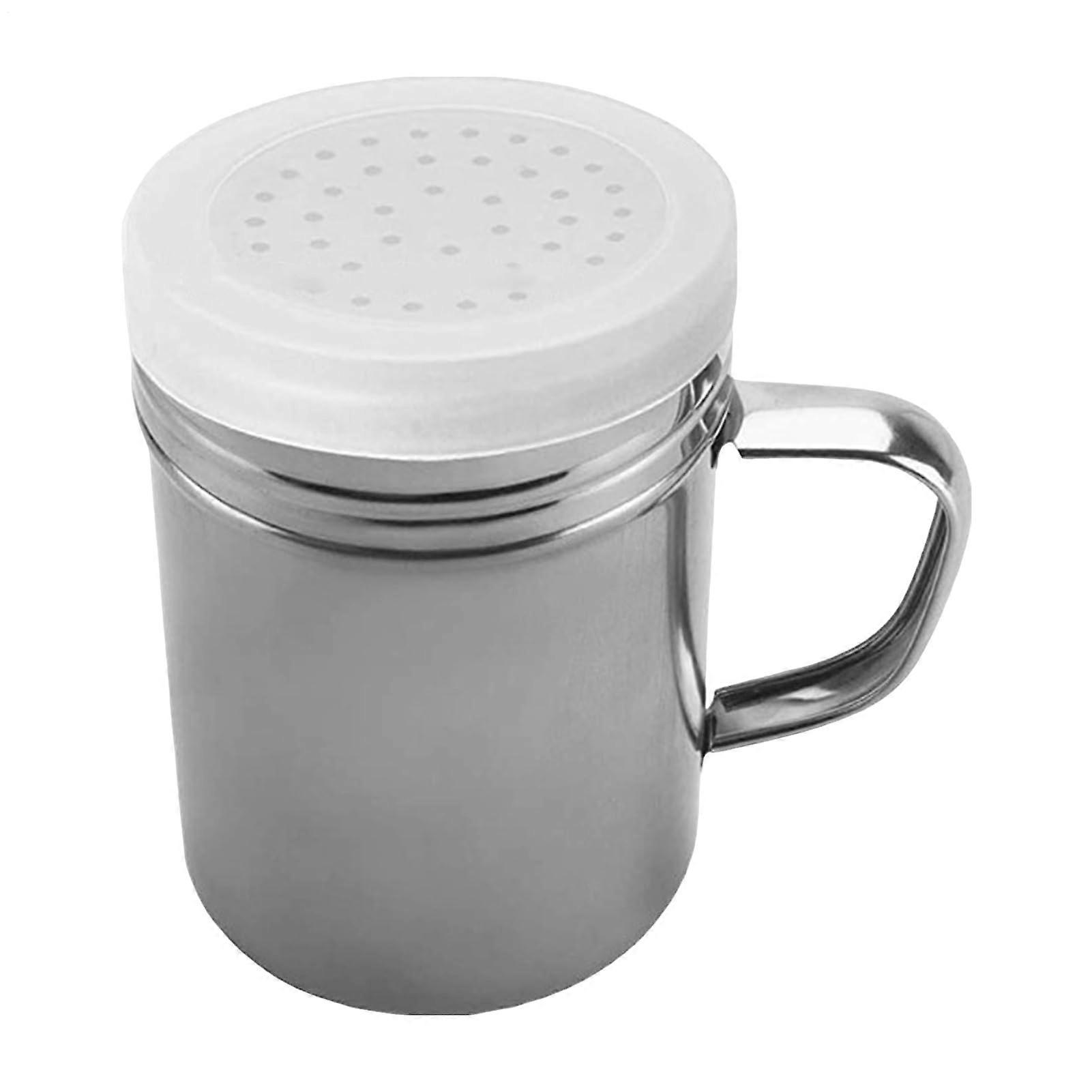 Stainless Steel Dredge Shaker with MoistureProof Lid, Rustproof Spice Shaker for Kitchen Use