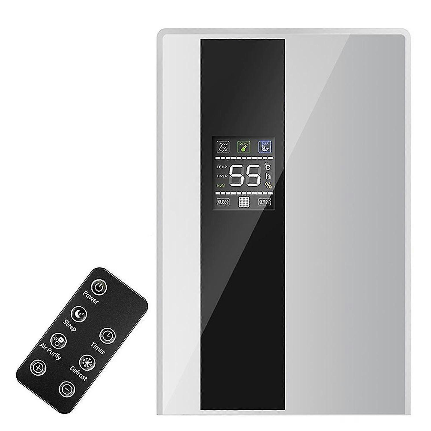 Portable Dehumidifier Mute Remote Control LCD Display Home Moisture Absorber