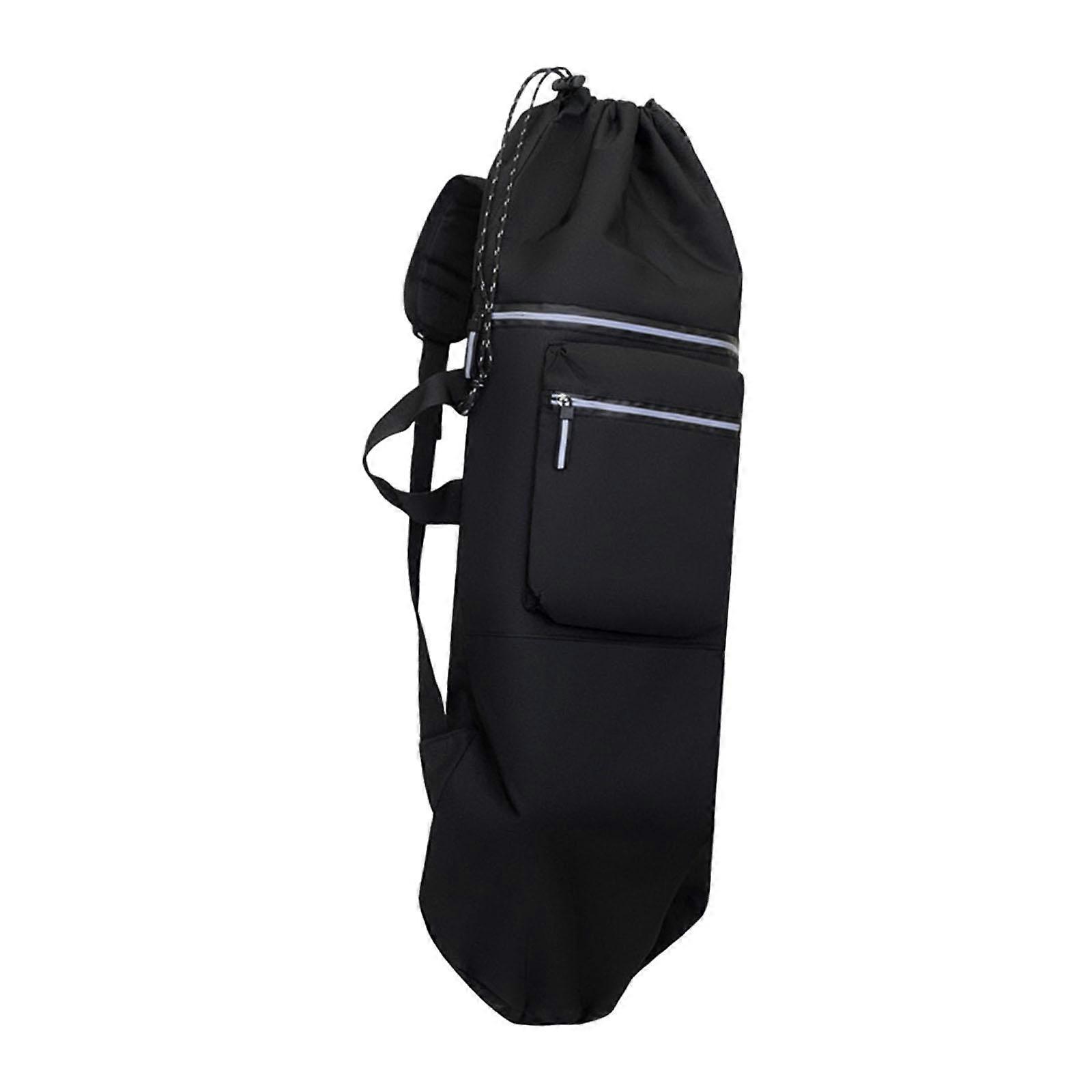 Skateboard Backpack Rucksack with Adjustable Straps Drawstring Closure for