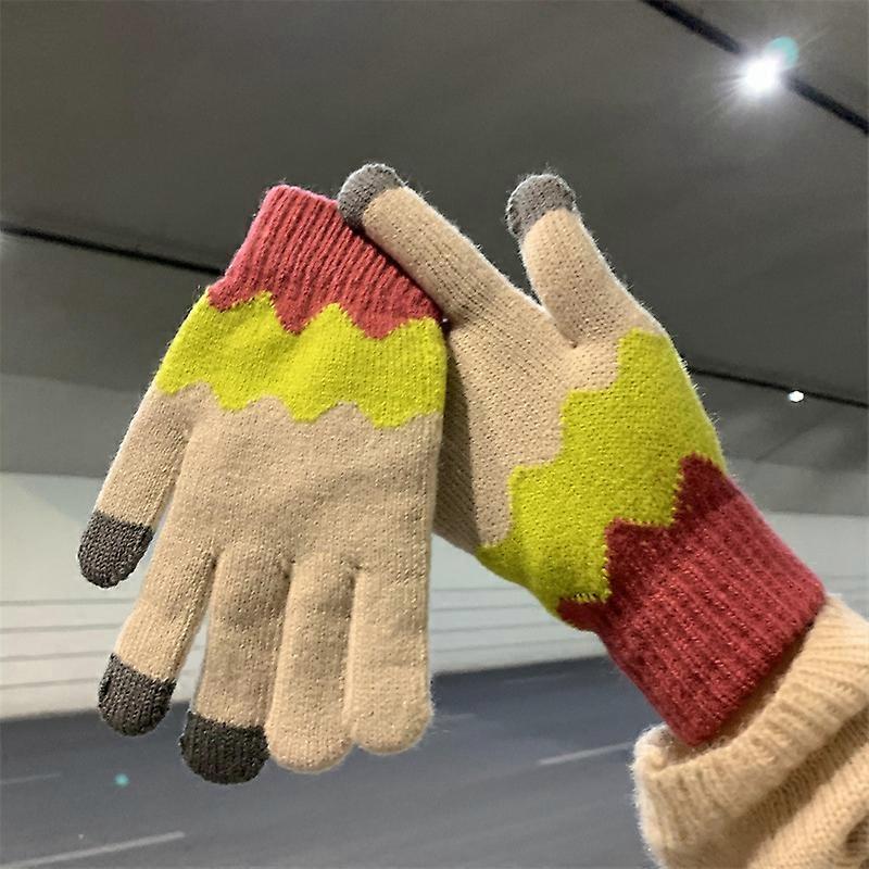 Comfortable warm touch screen gloves for women