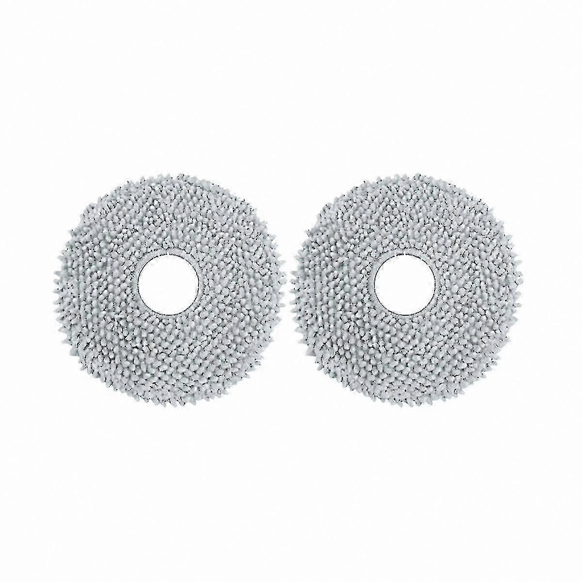 2-Pack Microfiber Mop Pads for Robotic Floor Cleaner Accessories
