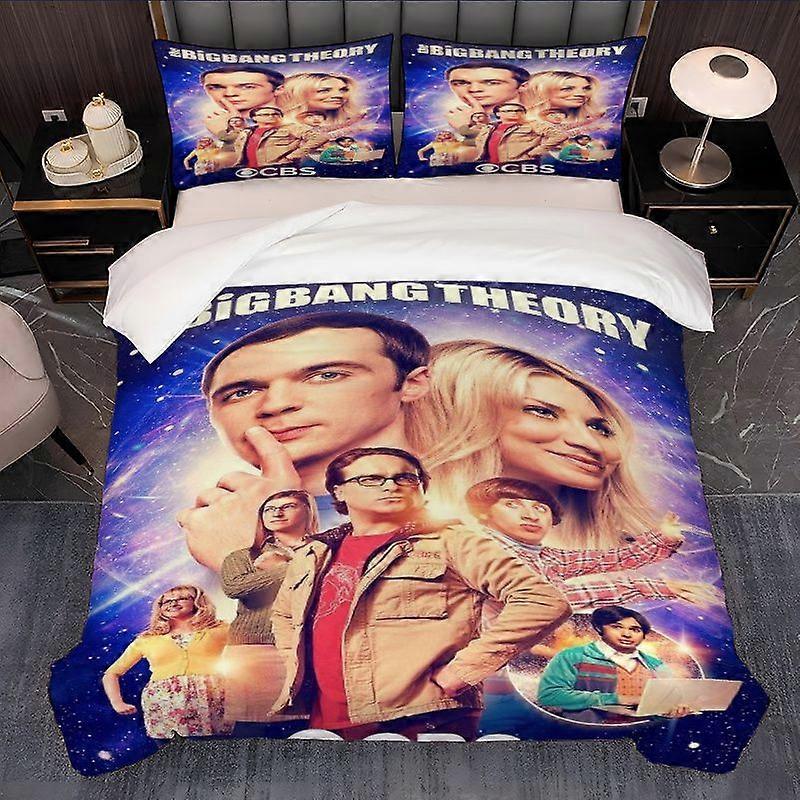 3pcs Big Bang The Stars Theme Printed Exquisite Pattern Bedding Set
