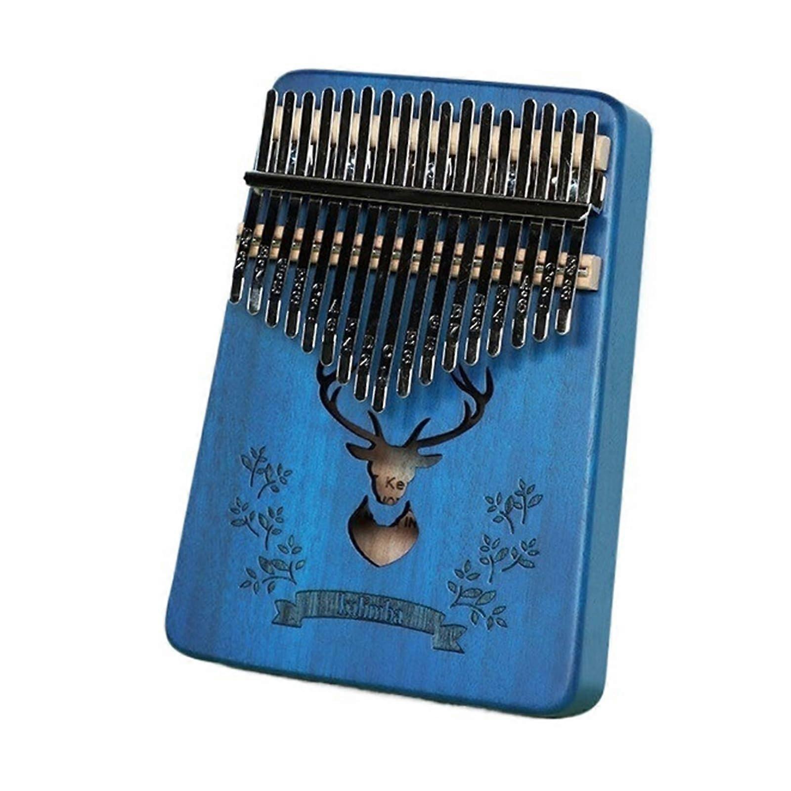 17 Keys Kalimba Thumb Piano with Engraved Notes Solid Wood Sound Beginner Friendly Instrument