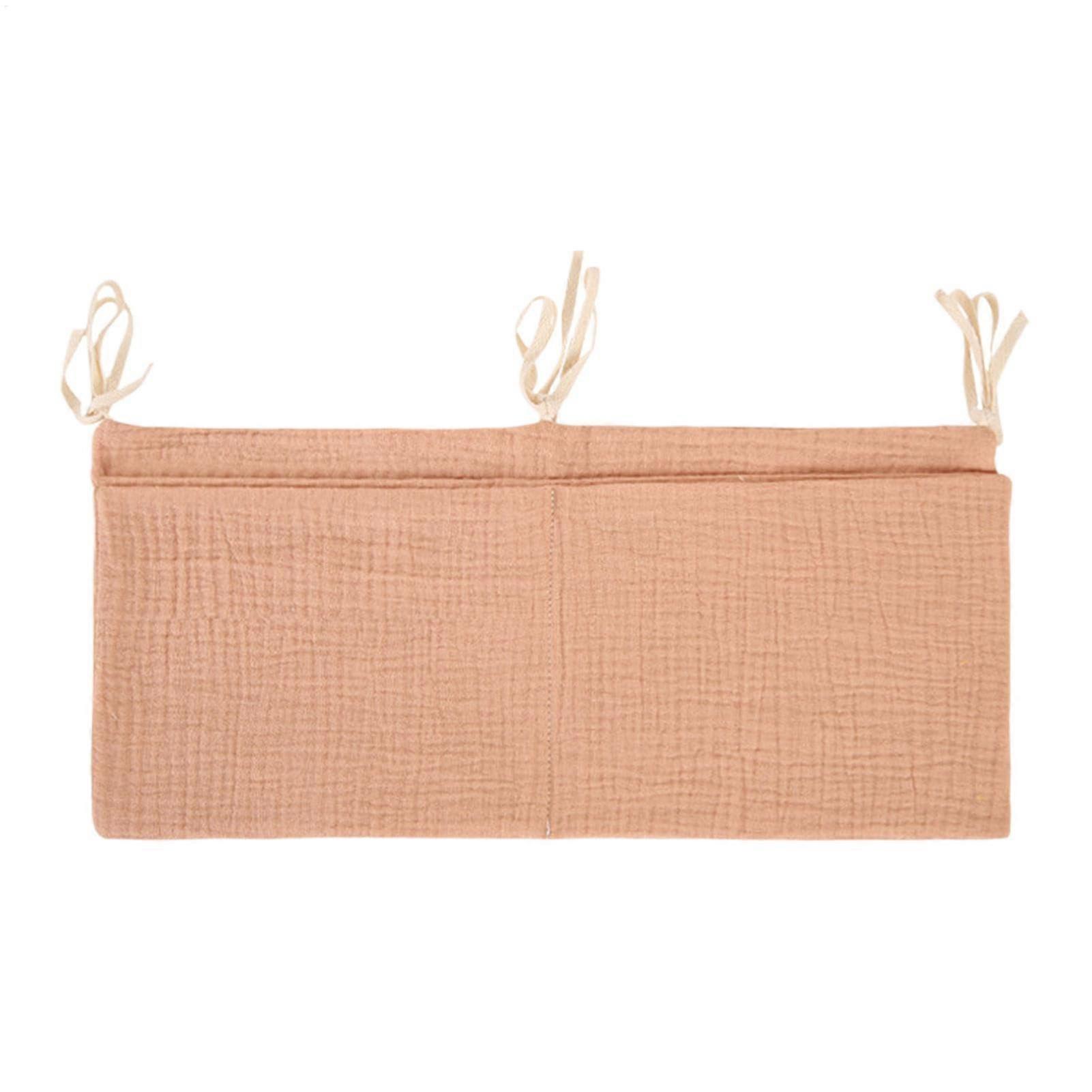 Crib Organizer with Large Opening Access and Secure Straps, MultiUse Baby Diaper Storage Bag