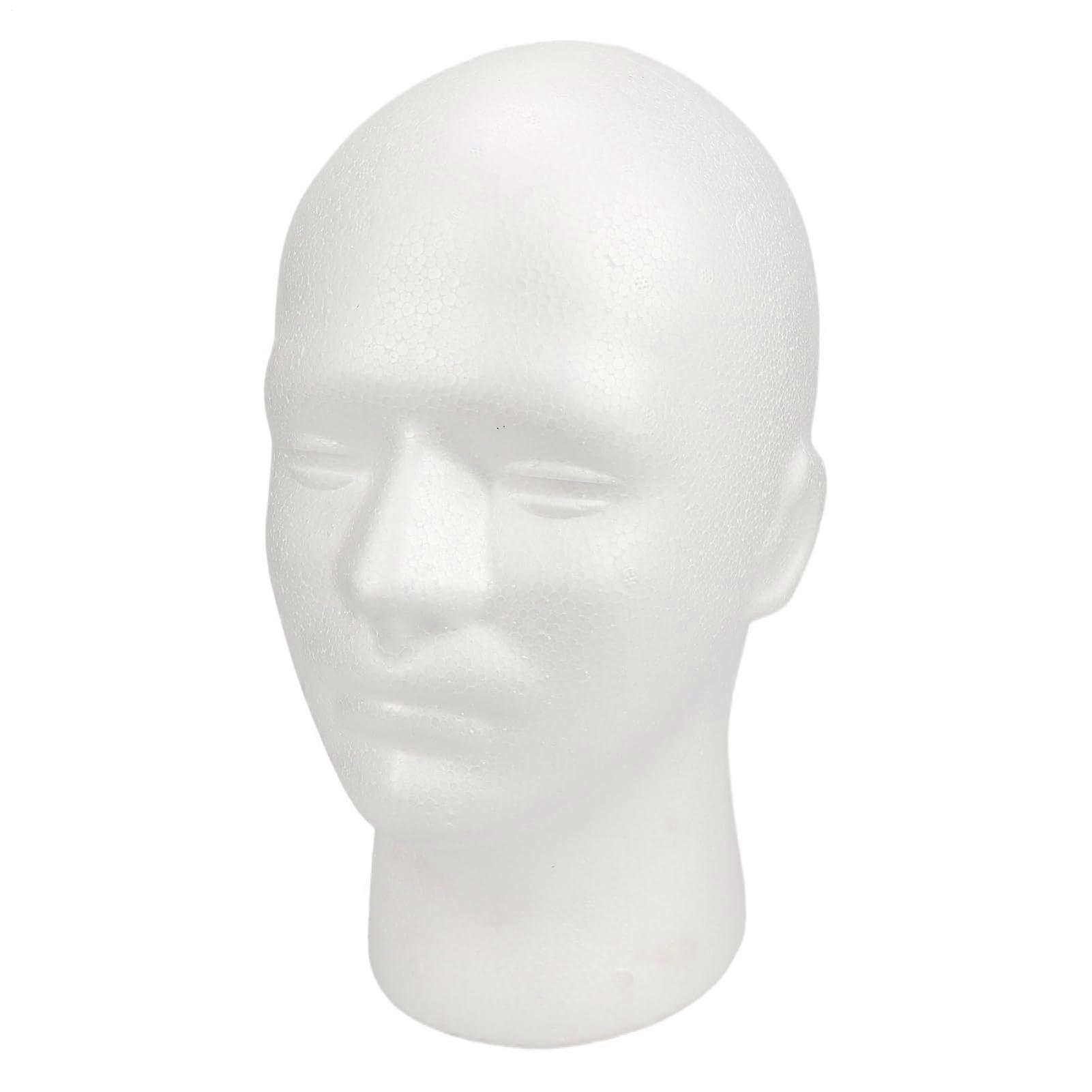 Foam Wig Head with Realistic Proportion for Styling, Drying and Salon Hat Display