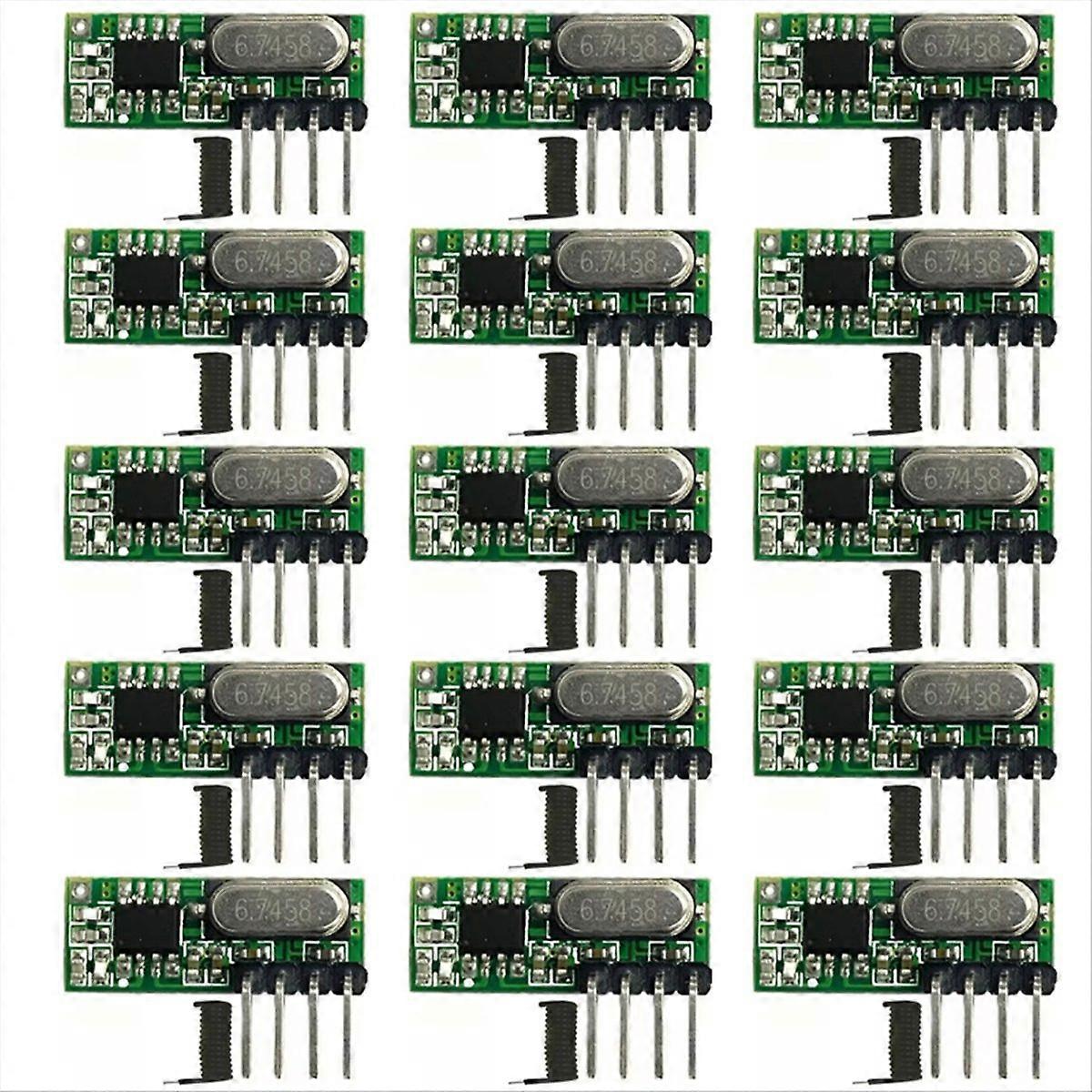15pcs RF Receiver Superheterodyne Remote Control Module Kit
