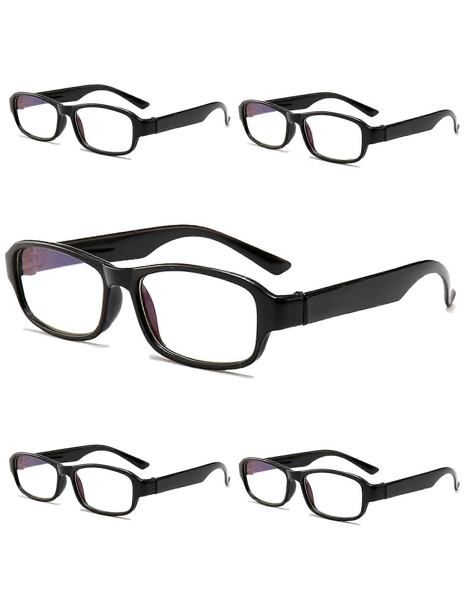 5 Pack Blue Light Blocking Reading Glasses with Auto Zoom Focus for Computer, TV, and Reading