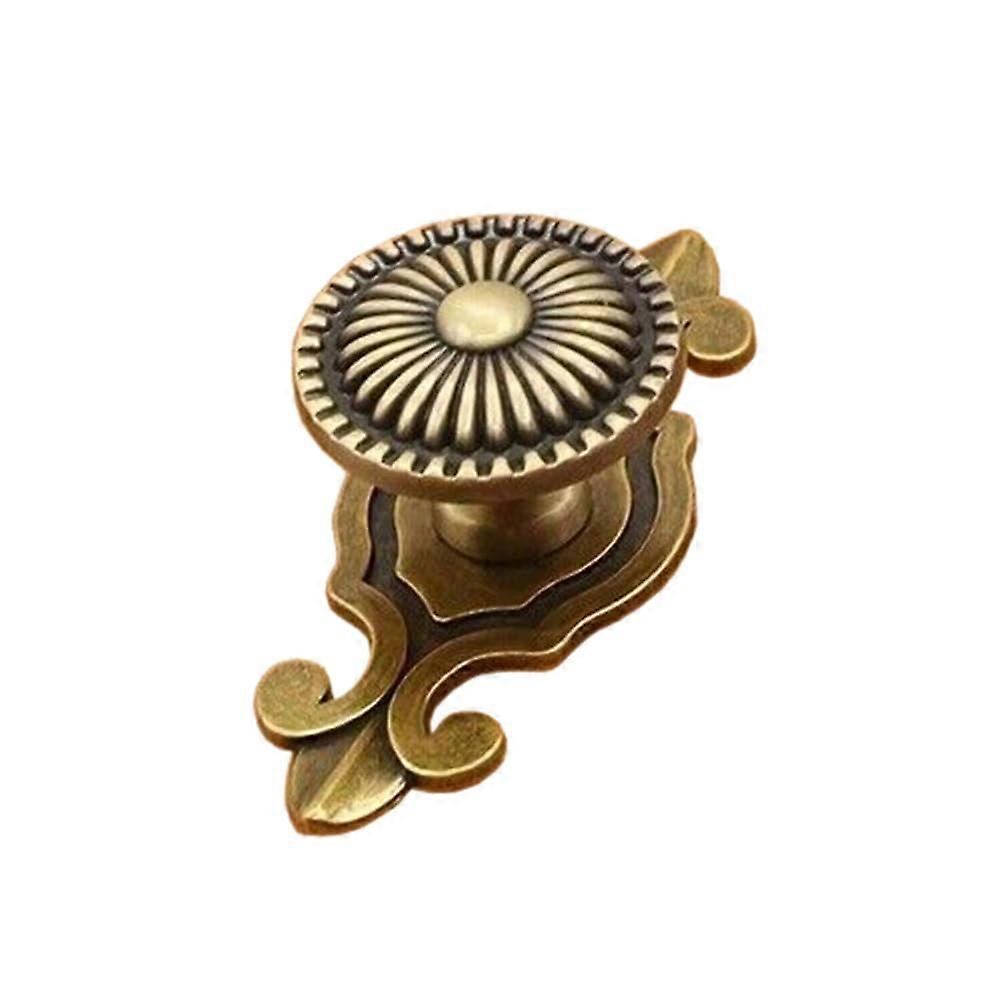 Bronze Zinc Alloy Cabinet Knobs Set of 2 Retro Drawer Pulls Classic Finish Easy Installation