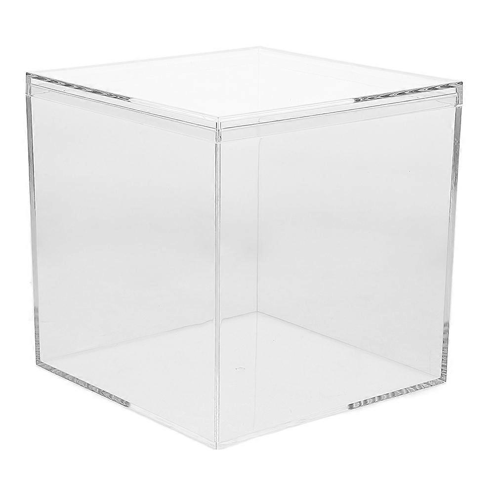 Clear Plastic Square Cube Box for Storage Transparent Display with Lid