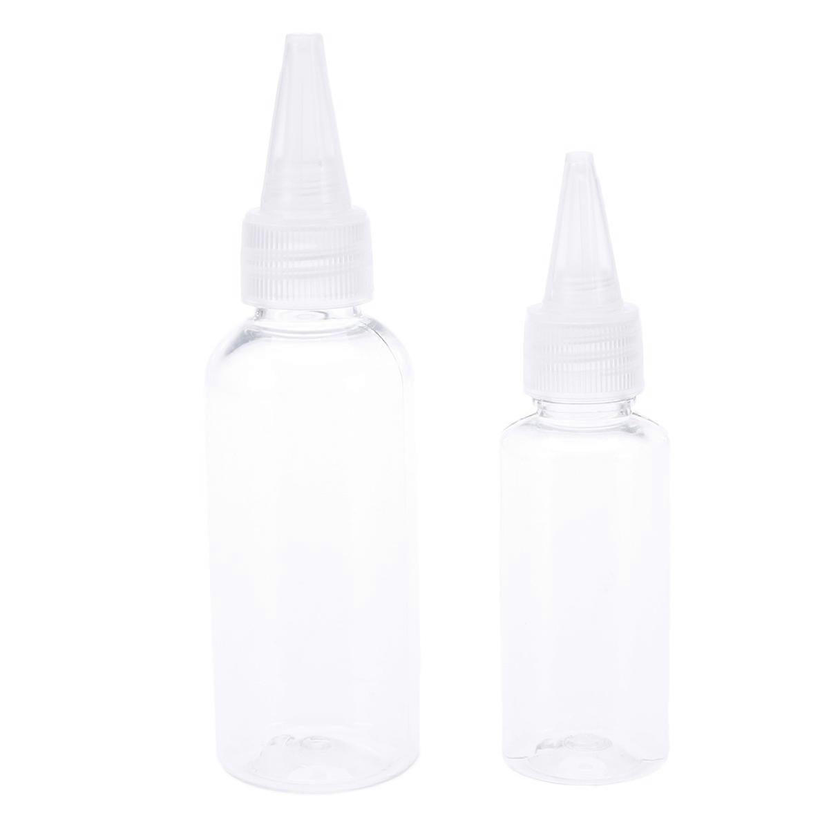 Squeezing Bottle Cream for Storage Use 6Pcs Transparent Plastic Bottles