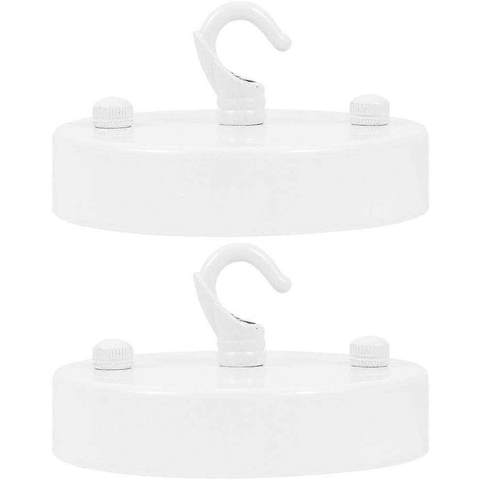 White Ceiling Cover Plate for Light Fixture Mounting Plate 2Pcs Set