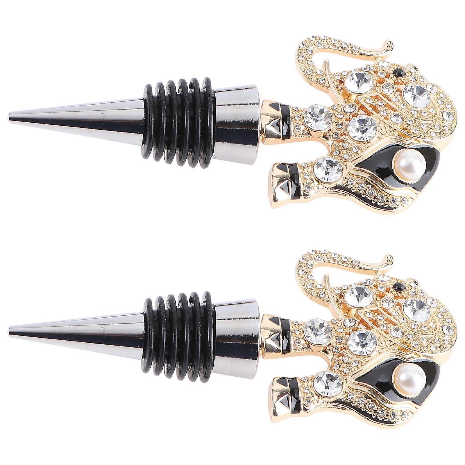 Alloy Stoppers Practical Plug for Bottles 2Pcs