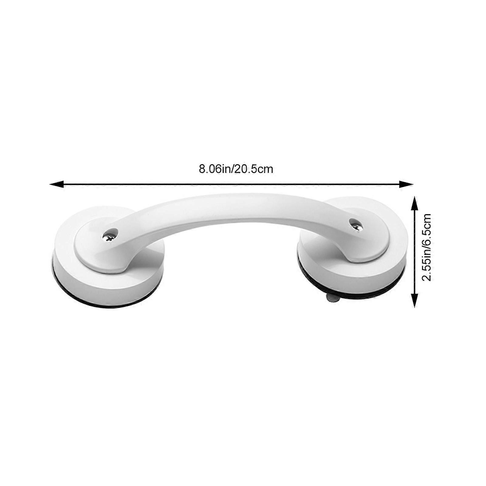 White Shower Handle Grab Bar for Protection Bathroom Use