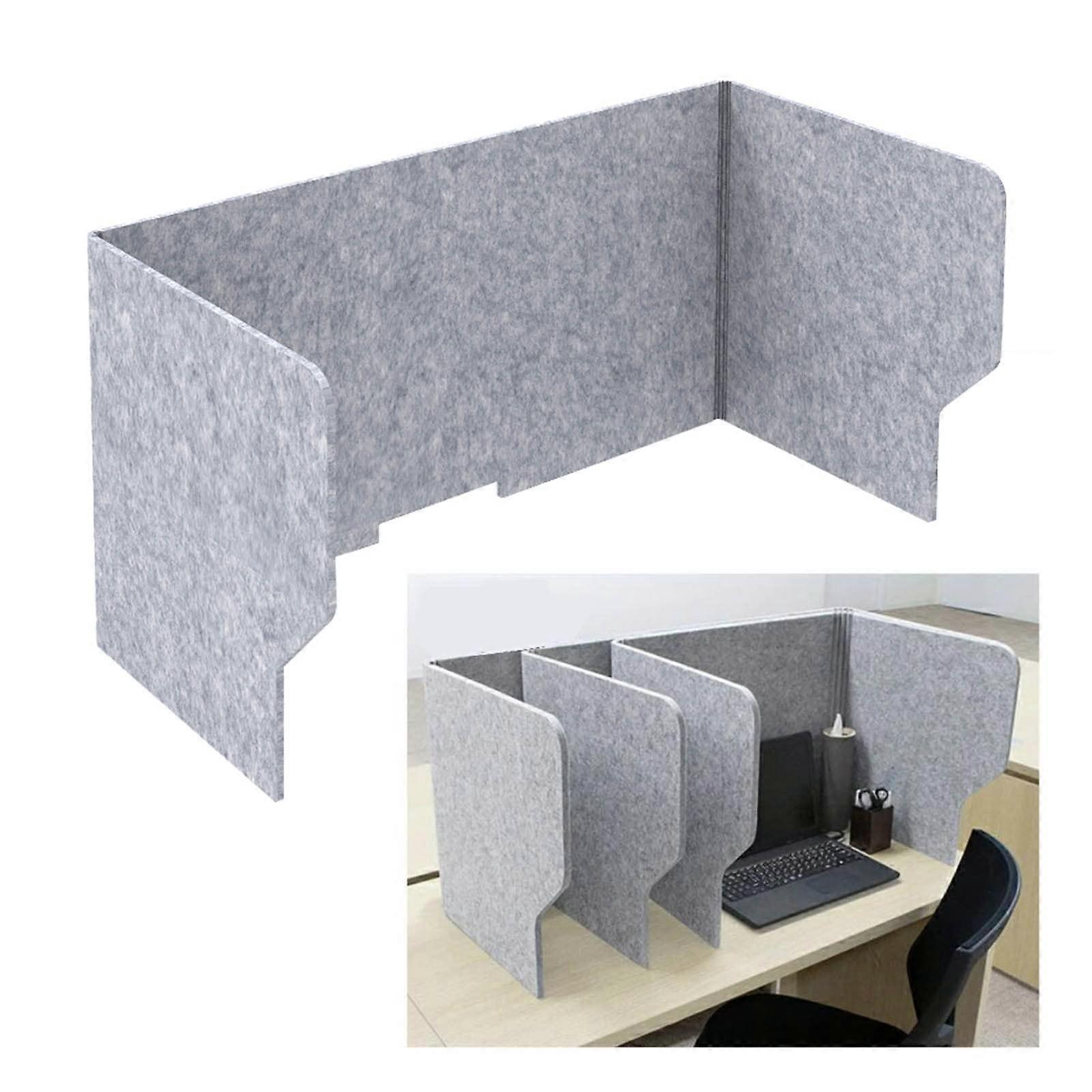 Desk Privacy Panel 3Sided Foldable Desk Partition with Noise Reduction and Splashproof Surface
