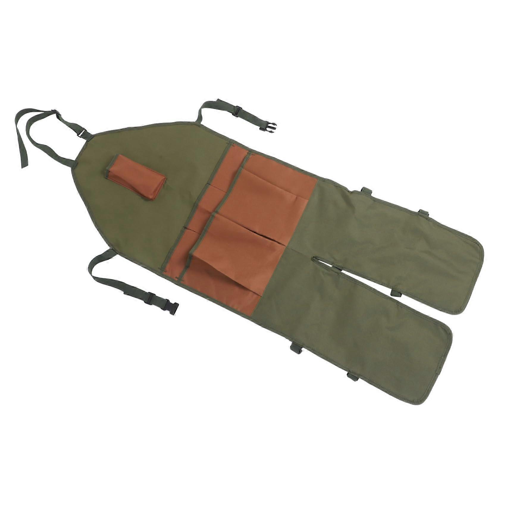 Garden Apron with Pockets MultiPocket Storage Protective Leg Coverage Comfortable Work Fit