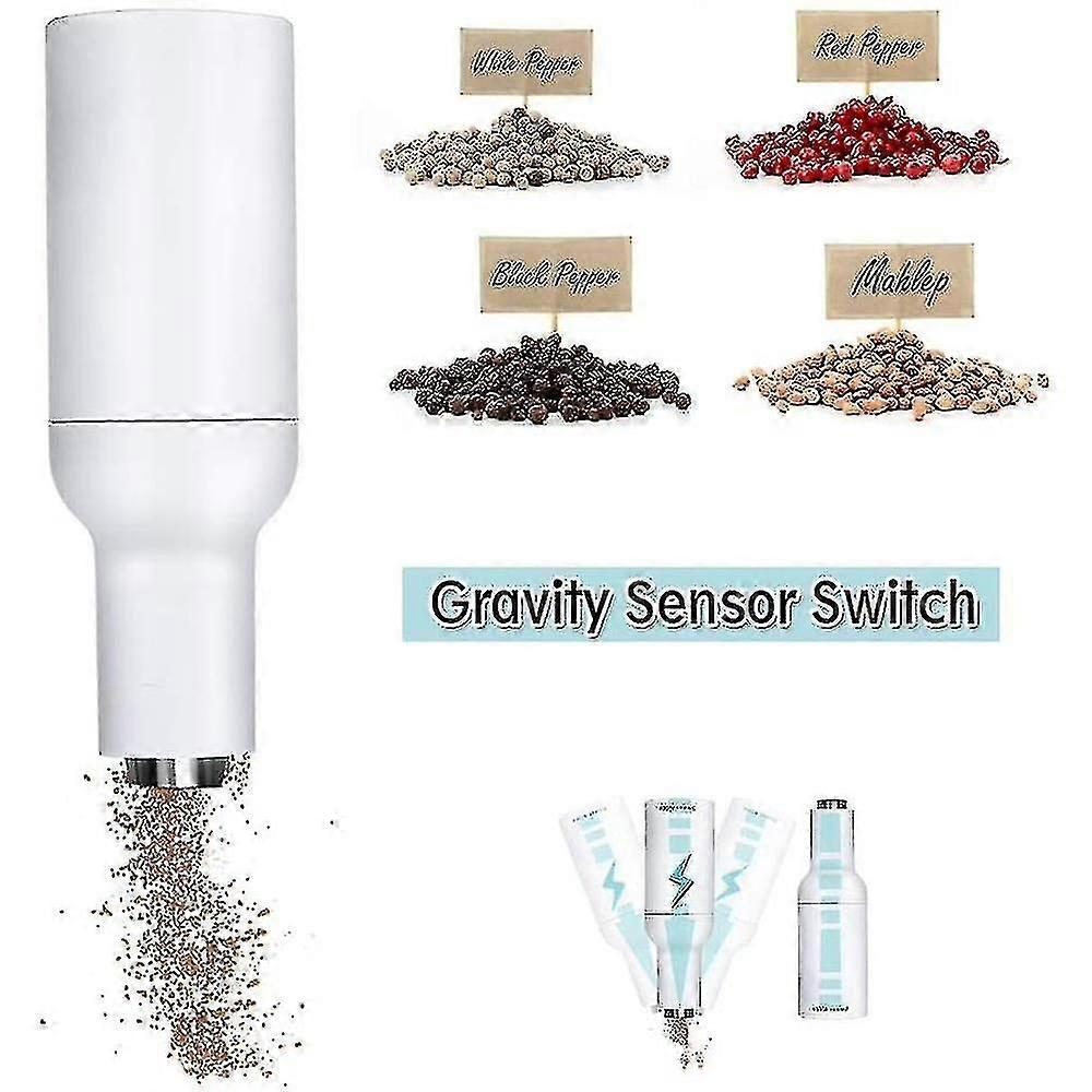 Electric Ceramic Core Salt And Pepper Grinder, Automatic Gravity Mills