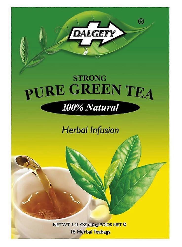 Dalgety Teas Strong Green Tea 18 Teabags - 2 Pack