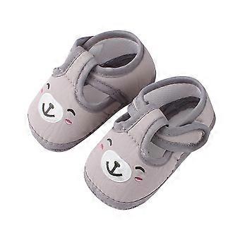 Baby-Laufschuhe für Jungen und Mädchen, Kleinkinderschuhe, atmungsaktive, leichte Schlupfschuhe, Grau, 9-12 Monate