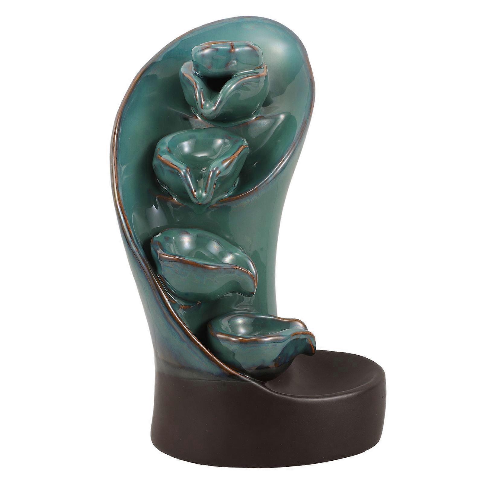Backflow Incense Burner Aromatherapy Diffuser with Dual Cone Function