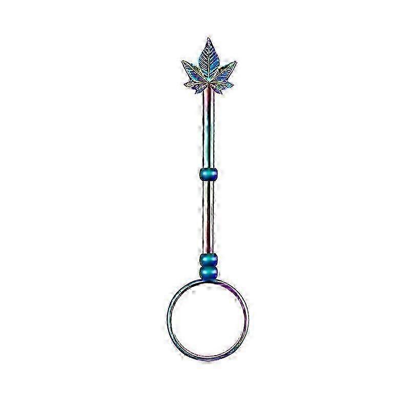 Single Finger Smoking Ring Cigarette Holder Thick Smoker Leaf Pattern Rings