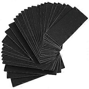 24 stuks foam grip tape voor fingerboards, antislip zelfklevende achterkant, gemakkelijk aan te brengen, zwart, 38 x 110 mm