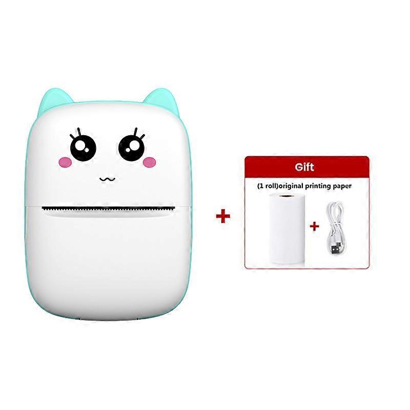 Mini label thermal printer, mobile phone photo, small portable pocket, student error question printer
