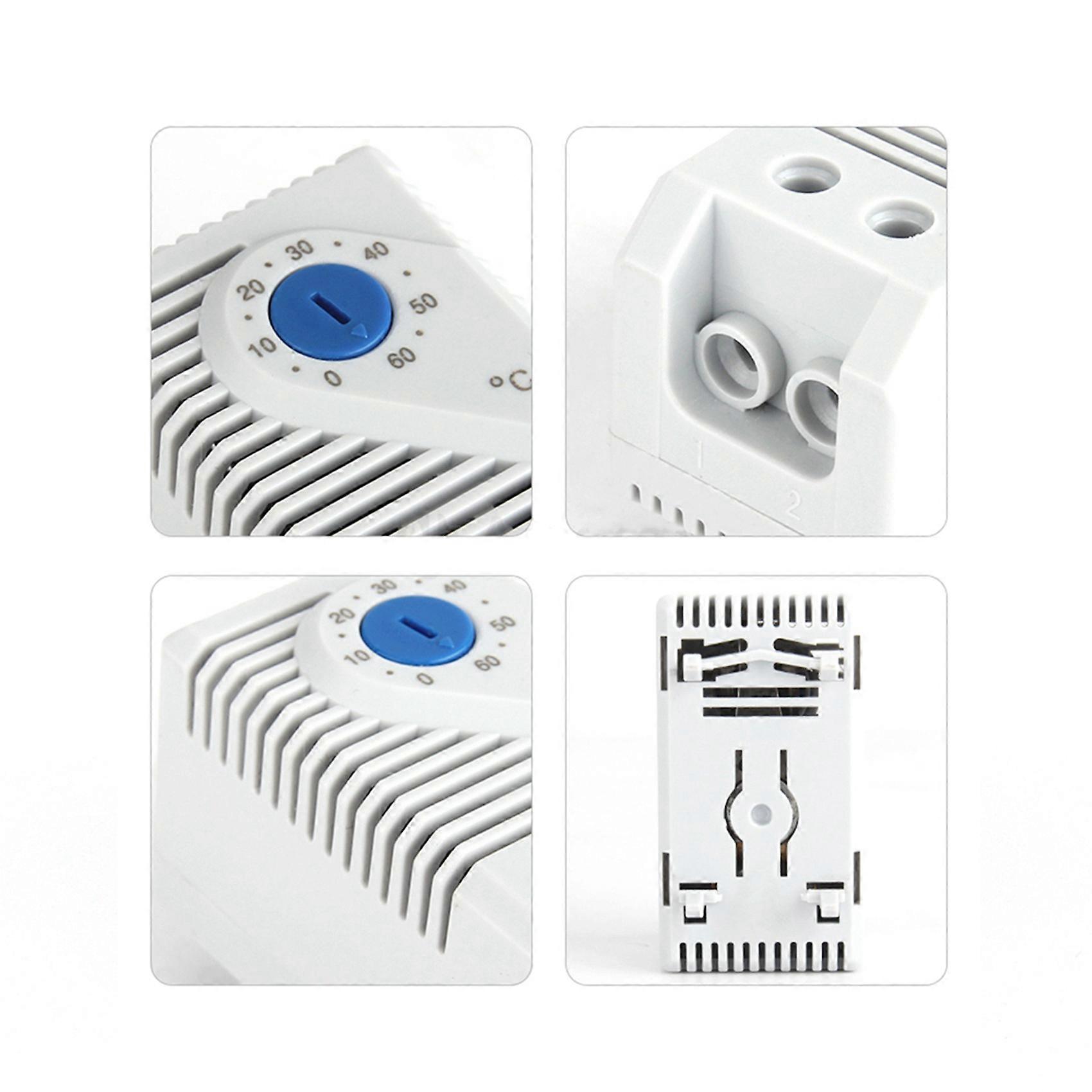 2X SINOTIMER KTS011 Cabinet Mini Thermostat Compact Mechanical Temperature Controller