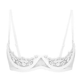 PushUp Bras with Adjustable Straps - Open Chest 1/2 Cup Lingerie for Women
