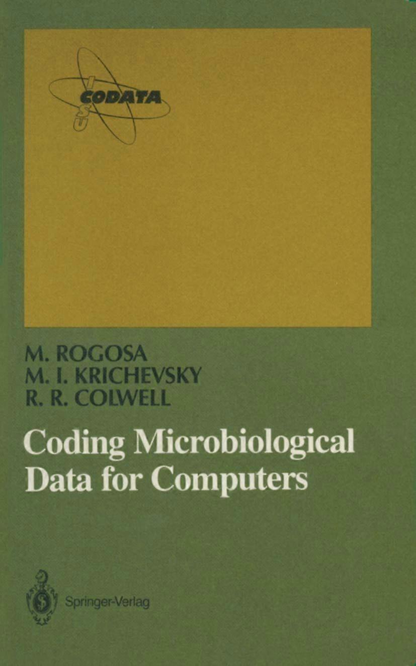Coding microbiological data for computers