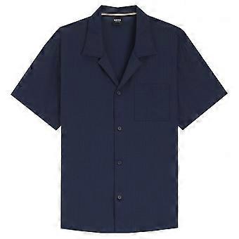 Men's Hugo Boss Leisure Wear Hugo Boss Men's Relaxed Fit Navy Shirt