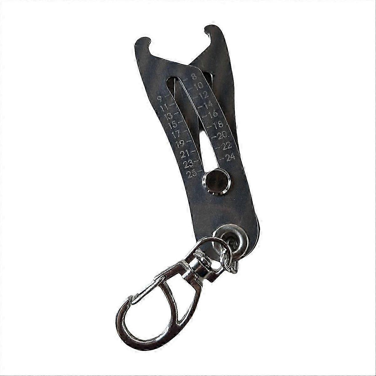 Portable Precise Thread Size Checker Keychain, Nut & Bolt Thread Size Checker Bolt Size Finder Keych