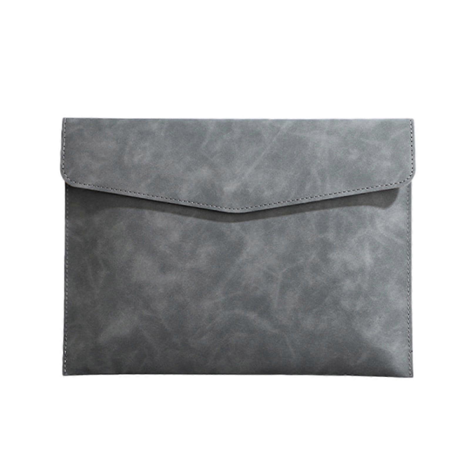 Artificial Leather A5 File Folder, 100-Sheet Document Holder with Snap Closure 
